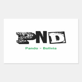 Adesivo PND Pando Bolivia Rechthoekige Sticker