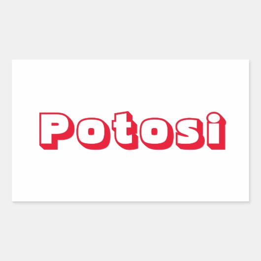 Adesivo Potosi Rechthoekige Sticker (Voorkant)