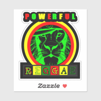 Adesivo Powerful Reggae Sticker