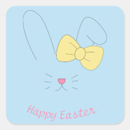 Adesivo quadrado Happy Easter Vierkante Sticker