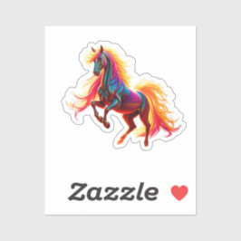 Adesivo Rainbow Horse Sticker