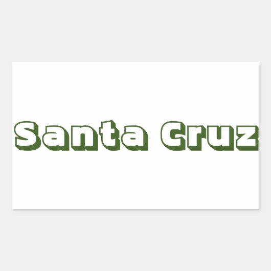 Adesivo Santa Cruz Rechthoekige Sticker (Voorkant)