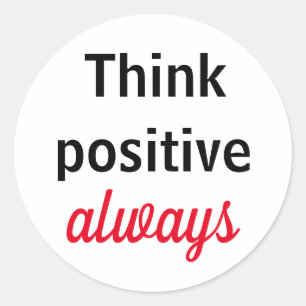 Adesivo Tkink altijd positief Ronde Sticker