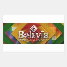 Adesivo unidos hacia el bicentenario rechthoekige sticker