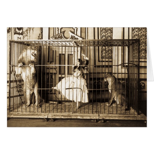 Adgie en haar opgeleide leeuwen1897 (Voorkant Horizontaal)