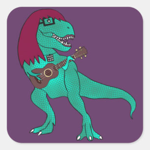 ADH T-Rex Vierkante Sticker