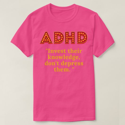 ADHD 19 T-SHIRT (Design voorkant)