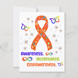 ADHD Advocacy Ribbon Briefkaart