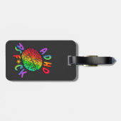 ADHD als F*ck Rainbow Brain Bagagelabel (Achterkant horizontaal)