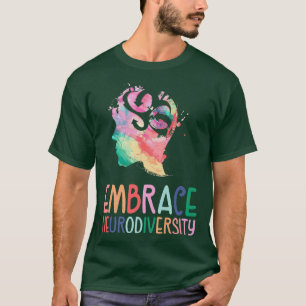 ADHD Autisme Awareness Support Embrace Neurodii T-shirt