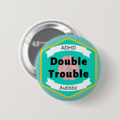 ADHD Autistic Pride Ronde Button 5,7 Cm (Voorkant /achterkant)