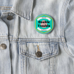 ADHD Autistic Pride Ronde Button 5,7 Cm