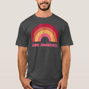 ADHD Awareness 70s Awareness Mannen Women Fun T-shirt