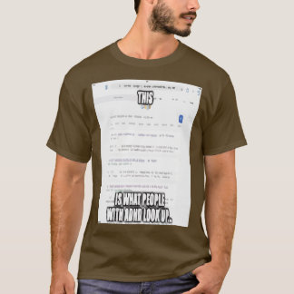ADHD Awareness Merch T-shirt