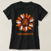 ADHD Awareness Month Orange Ribbon T-shirt (Design voorkant)