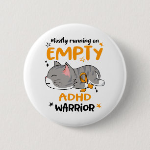 ADHD Awareness Month Ribbon Giften Ronde Button 5,7 Cm