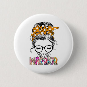 ADHD Awareness Month Ribbon Giften Ronde Button 5,7 Cm