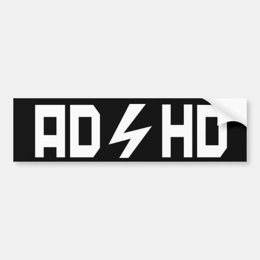 ADHD BUMPERSTICKER (Voorkant)