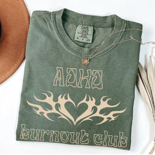 ADHD Burnout Club AuDHD Overgestimuleerde Moeder T-shirt