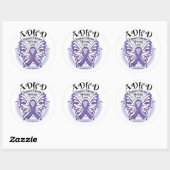 ADHD Butterfly 3 Ronde Sticker (Vel)