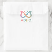 ADHD Butterfly Vierkante Sticker (Tas)
