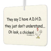 ADHD Chicken Humor Luchtverfrisser (Links)