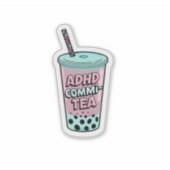 ADHD Commi-tea sticker (Voorkant)