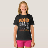 ADHD Dabbing Skeleton T-shirt (Voorkant volledig)