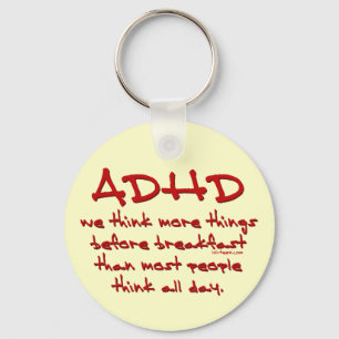 ADHD denk meer na Sleutelhanger
