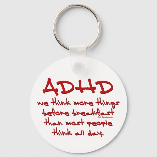 ADHD denk meer na Sleutelhanger (Voorkant)