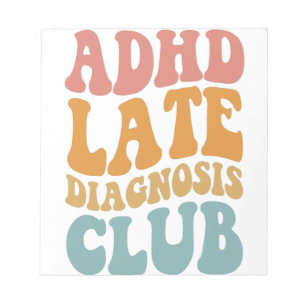 AdHD-diagnostiek Club Funny Neurodiversity Gift Notitieblok
