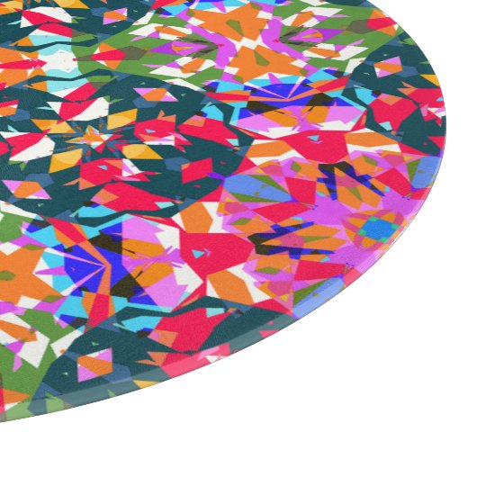 ADHD Dopamine Boost Positiviteit Patroon Kleurrijk Snijplank (Hoek)