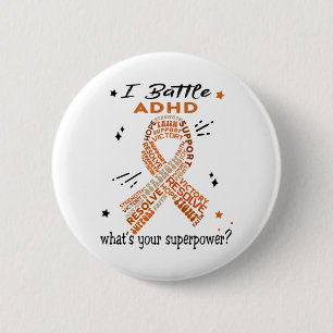 ADHD-draagtassen ondersteunen Ronde Button 5,7 Cm