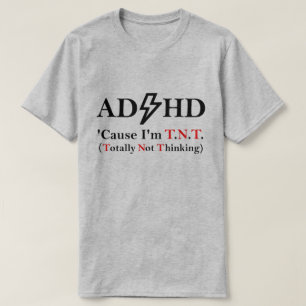 ADHD en rockmuziek. T-shirt