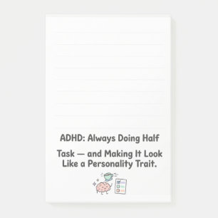 ADHD Grappige Acroniem Focus & Taakbeheer  Post-it® Notes