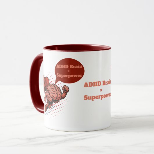 ADHD-hersen superkracht Mok (Voorkant links)