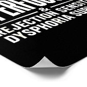 Adhd hyperfocuser rejection sensitive dysphorie poster (Hoek)