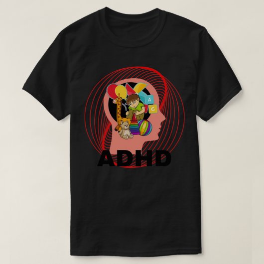 ADHD IS BEWUSTE KINDERBEWUSTMAKING ADHD T-SHIRT (Design voorkant)