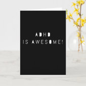 ADHD is een Geweldige ADHD-bewustzijn Kaart (Gele Bloem)