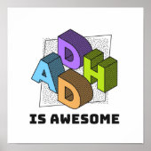 ADHD is geweldige Poster (Voorkant)
