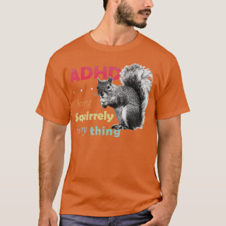 ADHD is Geweldige vierkant Retro T-shirt