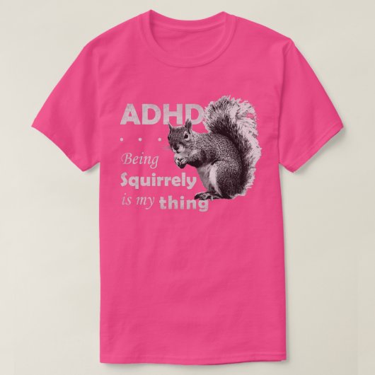 ADHD is Geweldige vierkant T-shirt (Design voorkant)
