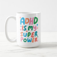 ADHD is mijn Superpower Cheerful Fun Bubble Letter
