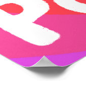 ADHD is mijn Superpower Fun Bubble Letters Kleurri Poster (Hoek)