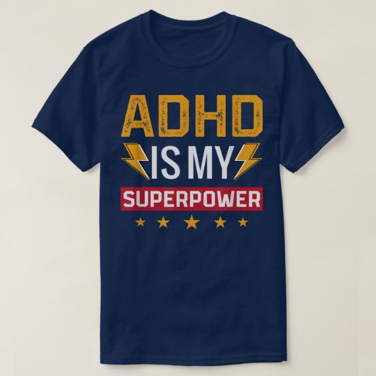 Adhd Is My Superpower Png  T-shirt (Design voorkant)
