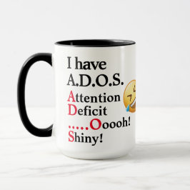 ADHD Joke Funny Office Coffee, Tea, Cocoa ceramic Mok