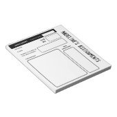 ADHD Kinder persoonlijke pad voor thuiswerk Notitieblok (Schuin)