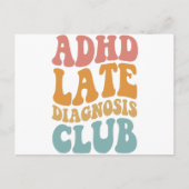 ADHD late diagnose Club Grappig Neurodiversiteit C Briefkaart (Voorkant)