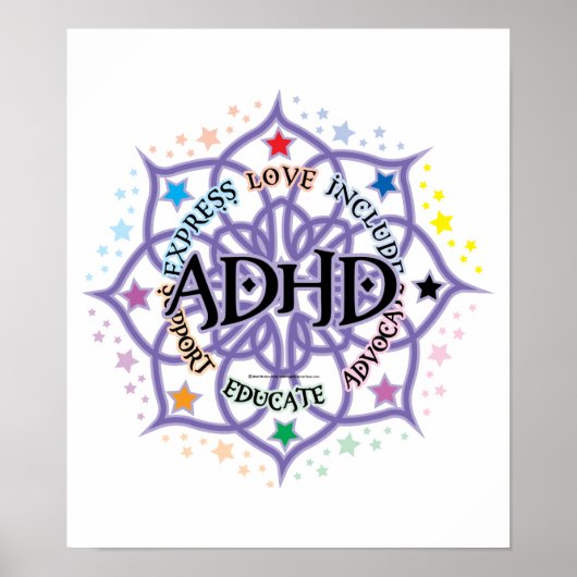 ADHD Lotus Tribal Poster (Voorkant)
