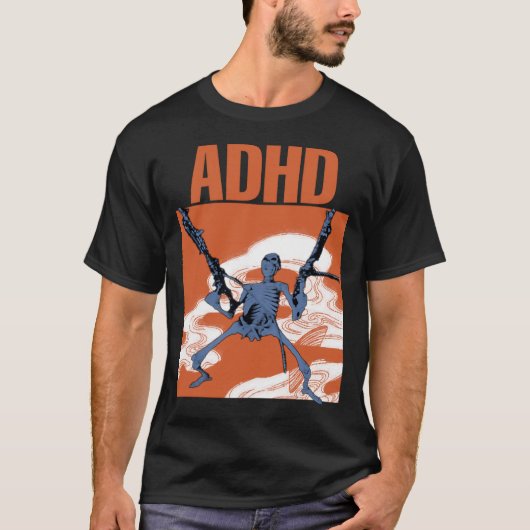 ADHD-meme T-shirt (Voorkant)
